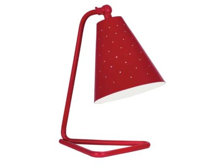 Robert Abbey Pierce Red Task Table Lamp Online now