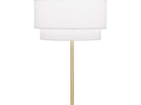 Robert Abbey Decker Ascot White Table Lamp Cheap