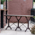 Avignon Marble Top & Cast Iron 63  Bistro Table - Matthew Izzo Collection Online