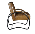 Ravenna Leather Lounge Chair - Matthew Izzo Collection Discount