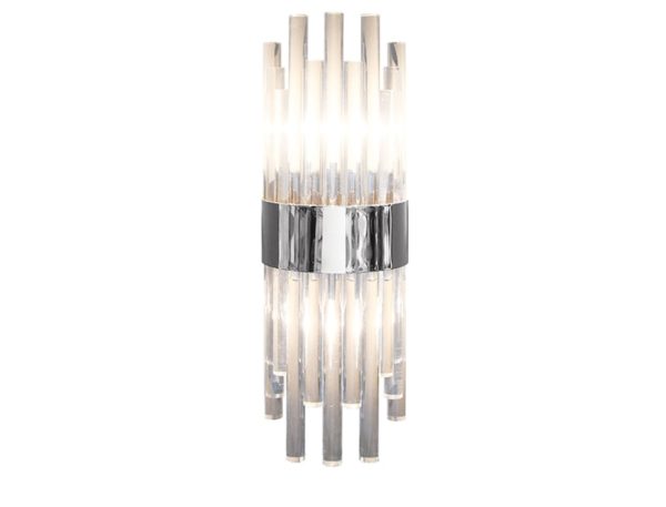 Worlds Away Natasha Nickel Wall Sconce on Sale