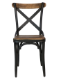 Crossroads Wood & Iron Caned Chair - Matthew Izzo Collection on Sale