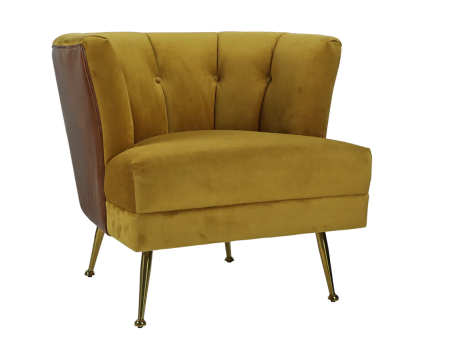 Conrad Velvet Retro Lobby Chair - Matthew Izzo Collection Fashion