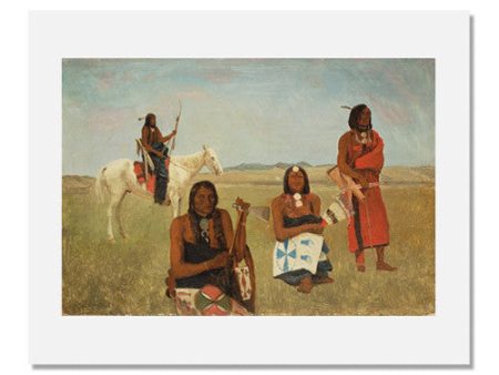 Albert Bierstadt, Indians near Fort Laramie Online Hot Sale