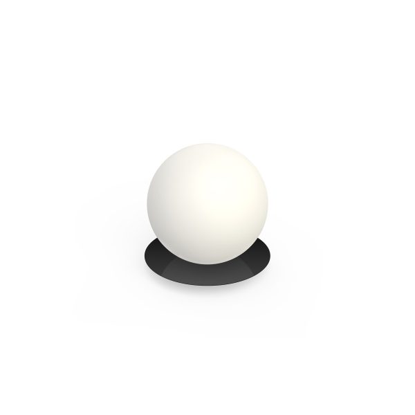 Pablo Designs Bola Sphere Matte Black Table Lamp For Sale