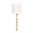 Blake Gold Leaf Wall Sconce with White Linen Shade Sale