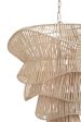 Cambry Bleached Rattan Pendant Light For Sale