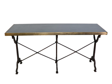 Avignon Black Cast Iron 63  Bistro Table - Matthew Izzo Collection Online Sale