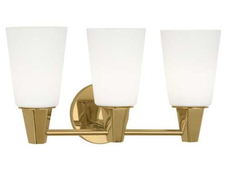 Robert Abbey Wheatley Brass Triple Wall Sconce Online Sale