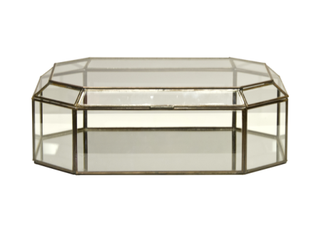 Octagonal Clear Glass Box Fashion