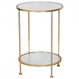 Worlds Away Chico Gold Leaf Side Table For Cheap