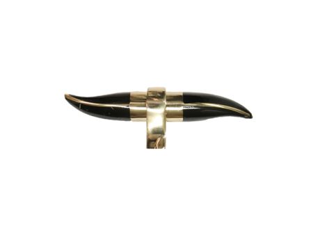 Worlds Away Lenny Horn Shaped Drawer Pull Online