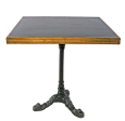 Avignon Black Cast Iron 29  Square Bistro Table - Matthew Izzo Collection Online