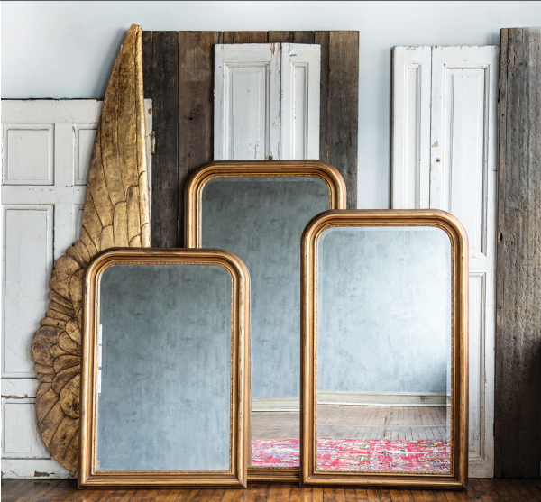 Louis Phillippe Gold Wall Mirror - Matthew Izzo Collection Online