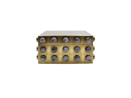 Alba Textured Brass Box Hot on Sale