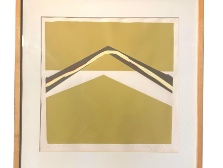 Barbara Beck Framed Mid-Century Modern silk screen Print Cheap