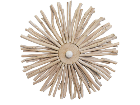 Rio Eucalyptus Wood Wall Sconce Semi Flushmount Ceiling Light Sale