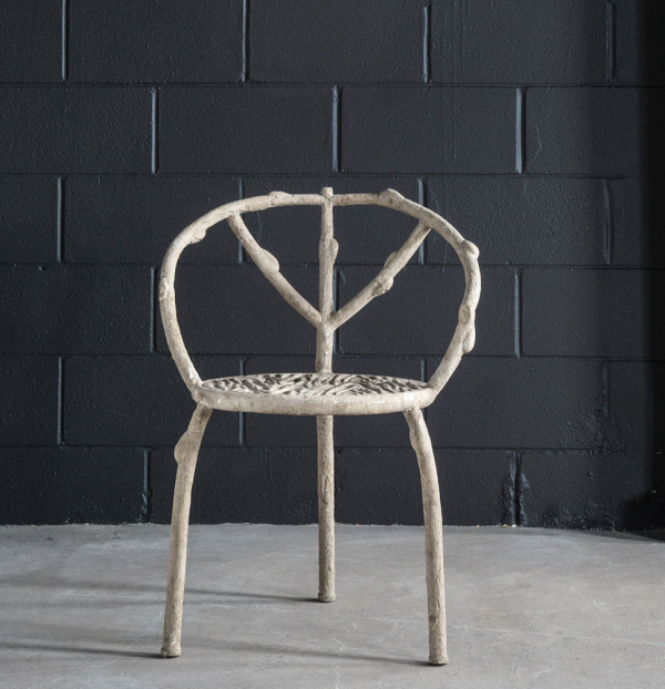 Faux Bois 3 Legged Chair - Matthew Izzo Collection Online now