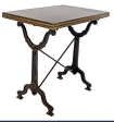 Avignon Black Cast Iron 32  Square Bistro Table - Matthew Izzo Collection Online now