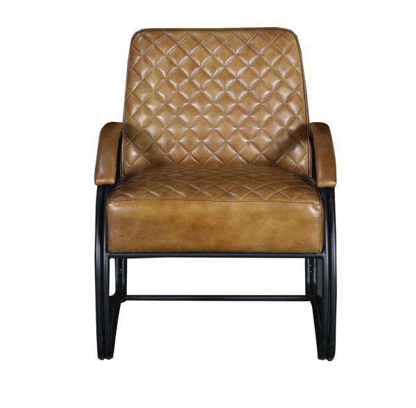 Ravenna Leather Lounge Chair - Matthew Izzo Collection Discount