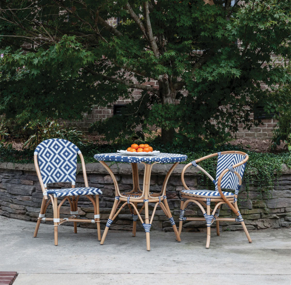 Cannes Indoor Outdoor Rattan Bistro Table - Matthew Izzo Collection Sale