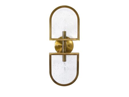 Worlds Away Dexter Antique Brass Wall Sconce Supply