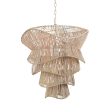 Cambry Bleached Rattan Pendant Light For Sale