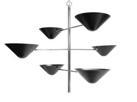 Avalon Modern Nickel Frame Pendant Light  - Black or White Online Sale