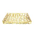 Byron Iron Serving Tray - Gold or Silver Leaf Online now