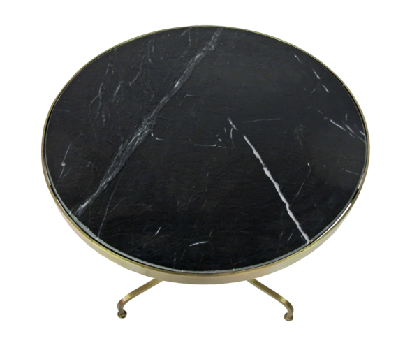 Boulangerie Stone & Brass 27.5  Round Bistro Table - Matthew Izzo Collection Supply