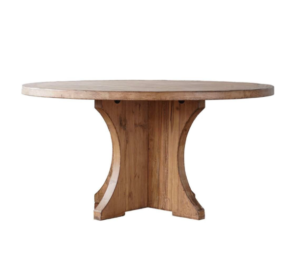 Bridge Hampton Pine Wood 60  Round Dining Table - Matthew Izzo Collection Sale