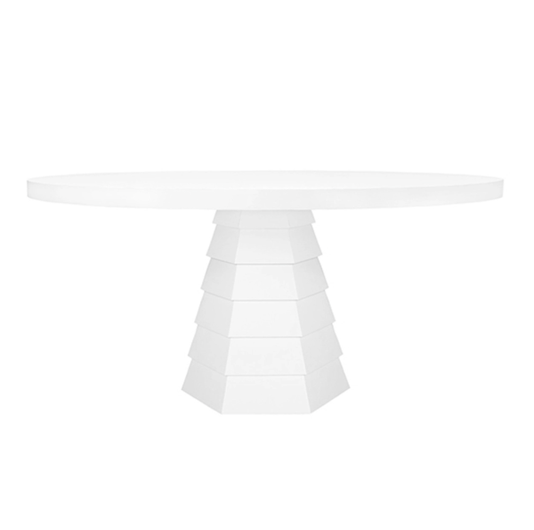 Hugo Cerused Oak 60  Round Dining Table Online Hot Sale