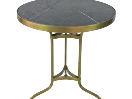 Boulangerie Stone & Brass 27.5  Round Bistro Table - Matthew Izzo Collection Supply