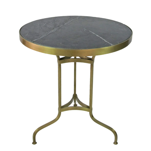 Boulangerie Stone & Brass 27.5  Round Bistro Table - Matthew Izzo Collection Supply