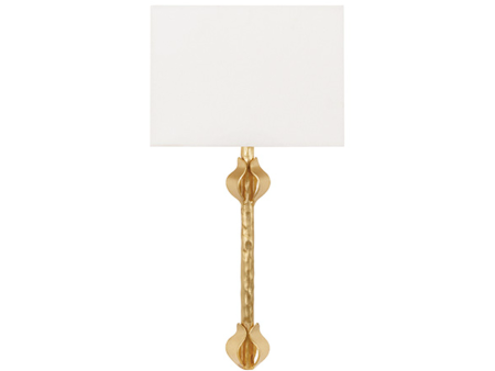 Worlds Away Linda Gold Leaf Wall Sconce Cheap