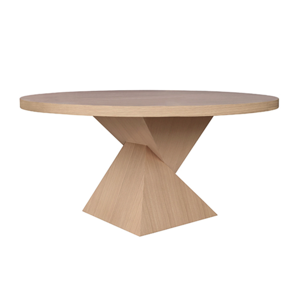 Newport Natural Oak 60  Round Dining Table Online Sale