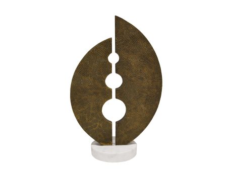 June Metal Sculpture - Antique Brass or Nickel Online now