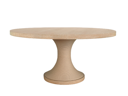 Malibu Cerused Oak & Rope 60  Round Dining Table Online Hot Sale