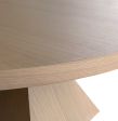 Newport Natural Oak 60  Round Dining Table Online Sale