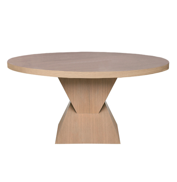 Newport Natural Oak 60  Round Dining Table Online Sale