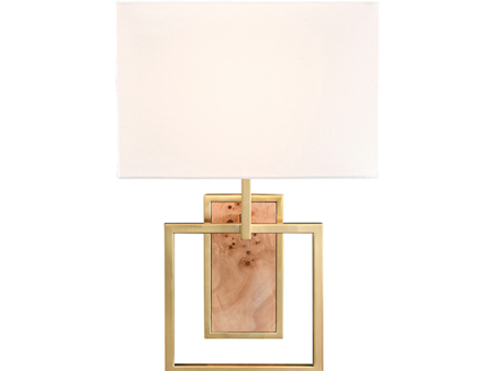 Trace Burlwood Flushmount Wall Sconce Cheap