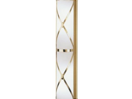 Robert Abbey Chase Double Shaded Bath Strip Sconce For Sale