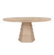 Hugo Cerused Oak 60  Round Dining Table Online Hot Sale